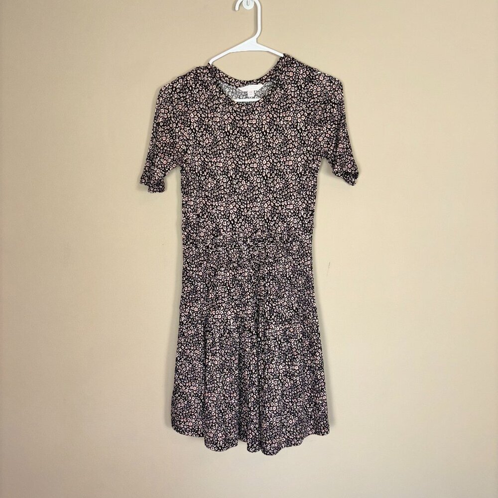 Black and Pink Floral Dress
